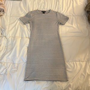 White&Black Strip Dress